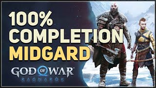 Midgard 100 Completion God of War Ragnarok [upl. by Eppillihp]