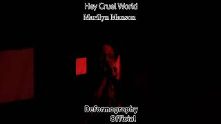 Hey Cruel World vocal cover  Marilyn Manson tribute Deformography Official [upl. by Fishback]