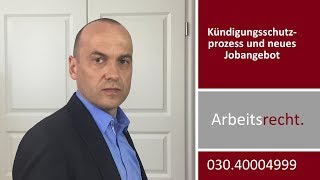 Mandantenvideo Kündigungsschutzprozess und neues Jobangebot  Fachanwalt Alexander Bredereck [upl. by Gaile]