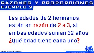 Razones y proporciones  Ejemplo 2 [upl. by Kohsa700]