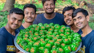 STUFFED CAPSICUM  Bharela Capsicum Marcha Nu Shaak  Village Rasoi [upl. by Aleekat443]