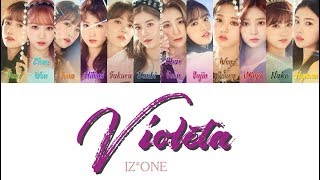 1 시간  1 HOUR LOOP IZONE 아이즈원  Violeta 비올레타  Color Coded Lyrics [upl. by Ydnor652]