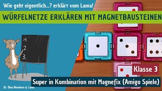 Würfelnetze Grundschule 3 Klasse üben mit Magformers  Magnefix [upl. by Wildon]