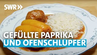 Gefüllte Paprika und Ofenschlupfer  Oma kocht am besten [upl. by Esinej472]