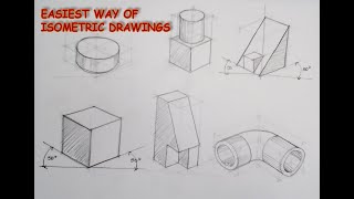 HOW TO FREEHAND SKETCH ISOMETRIC DRAWING IN EASIEST WAY PART1 [upl. by Natelson]