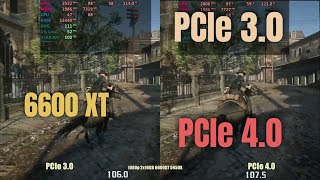 Pcie 30 vs 40  RX 6600 xt [upl. by Keele444]