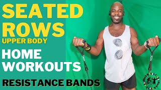 Only Bands Seated Rows Resistance Bands Workout [upl. by Mowbray]