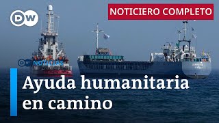 DW Noticias 30 de marzo Barco con 400 toneladas de alimentos se dirige a Gaza Noticiero completo [upl. by Cr193]