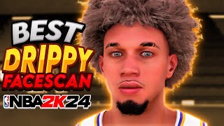 BEST DRIPPY FACESCAN IN NBA 2K24  COMP FACE CREATION [upl. by Junia]