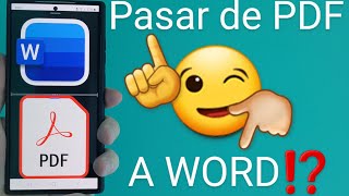 📄👈📚Como PASAR de PDF a WORD PASO a PASO NUEVO MÉTODO 2024 [upl. by Lotta]