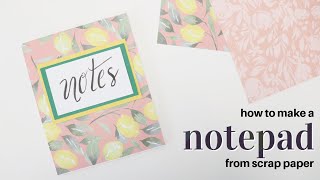 DIY Notepad using Scrap Paper [upl. by Breskin431]