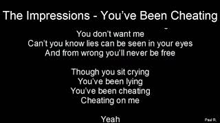 Northern Soul  The Impressions  Youve Been Cheating  With Lyrics [upl. by Rab]