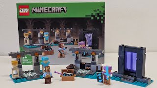 ReviewLEGO MINECRAFT 21252 The Armoury [upl. by Hyps]