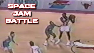 Michael Jordan  Space Jam Point Guard Matchup Against Muggsy Bogues [upl. by Imray864]