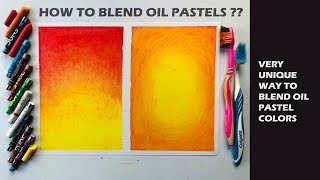 How to blend with Oil Pastels in Hindi  Best Oil Pastel Techniques  Basic Oil Pastel  How to Draw [upl. by Ssalguod]