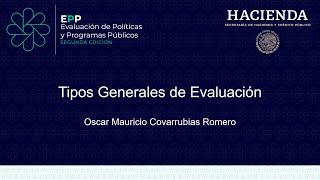 Tipos Generales de Evaluación [upl. by Ydnamron]