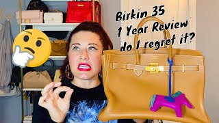 1 Year With Hermes Birkin 35 Is It Worth The Splurge Review amp My Honest Thoughts [upl. by Mosenthal280]