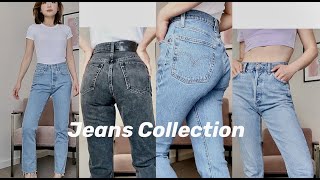 My Straight Jeans Collection 我的直筒牛仔裤合集 ｜toteme｜Agolde ｜Redone ｜Ksubi｜Levis ｜Topshop ｜Weekday ｜Zara [upl. by Dannye]