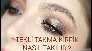 Gizli Tekli Takma Kirpik Nasıl Takılır   İki Farklı Yöntem  Erin Şengül [upl. by Kristine]