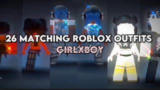 26 Matching Roblox Outfit Ideas  Girl x Boy [upl. by Cissej]