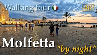 Molfetta at dusk Puglia Italy【Walking Tour】History in Subtitles  4K [upl. by Faubert]