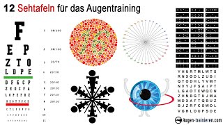 Gesunde Augen amp Sehkraft  Sehtafeln zum Augen trainieren  Das Augentraining als Jahreskalender [upl. by Marino945]