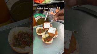 West Delhi Best Desi Burger🥵 burger burgerrecipe burgerviral burgerlovers streetfood foodie [upl. by Boffa]