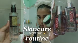 Night time skincare routine for combination skin Updated [upl. by Ahcsas]