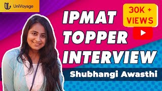 IPMAT Indore Topper Interview  Shubhangi Awasthi [upl. by Nuahsed251]