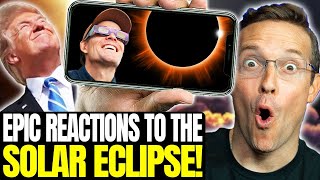 STUNNING Solar Eclipse Footage Across America  This is AMAZING 🌘 [upl. by Tolland]