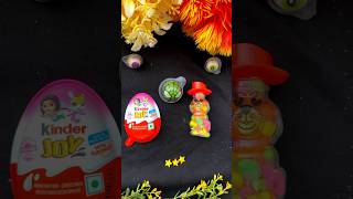 Spider man head candy in kinder joy with gems kinderbagga gems candy spiderman [upl. by Schoenfelder]