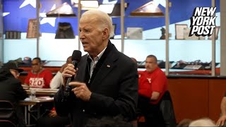 Biden bizarrely tells auto workers ‘we don’t taste that good’ before facing Gaza hecklers [upl. by Chesney]