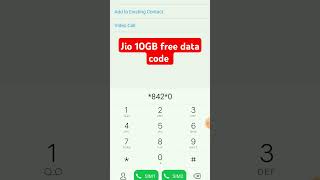 Jio 10gb free data codetrendingshorts jio funk [upl. by Nortyad933]