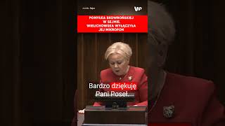 Pomyłka Skowrońskiej w Sejmie Wielichowska wyłączyła jej mikrofon [upl. by Seuqramed]