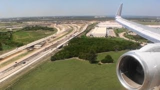 Incredible Reverse Thrust Spectacular HD 757 Landing In Dallas [upl. by Ayekehs376]