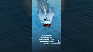 Addictor Boats 2stroke boat boating water cars horsepower mechanic skiing viralvideo fyp [upl. by Shermie]