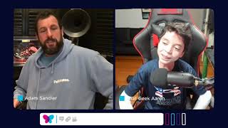 Adam Sandler Talks Fortnite Video Games and EB with That Geek Aaron  Venture into Cures [upl. by Anelaf]