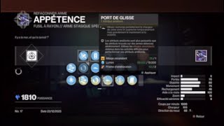 Destiny 2 God Roll PVE Appétence [upl. by Ikuy459]