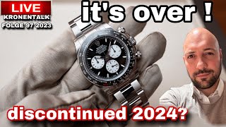 ROLEX Le Mans Daytona DiscontinuedAktuelle Rolex Preiserhöhung und deren FolgenKronentalk [upl. by Philpot824]