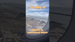 It’s taking off travel layover stopover takeoff phoenix internationalairports arizona [upl. by Yelir162]