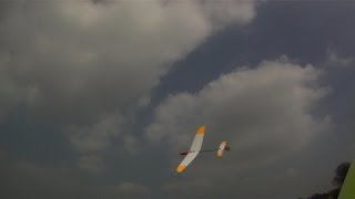 Dream Flight Libelle DLG climbing away in Spring thermals  UK flat field flying [upl. by Sallie]