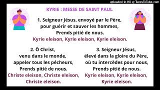 KYRIE  MESSE DE SAINT PAUL  TUTO SOPRANE [upl. by Ahsekal]