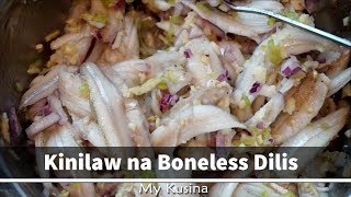 Kinilaw na Boneless Dilis [upl. by Anoniw555]