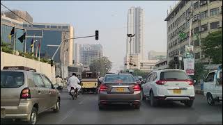 Driving Home from Baqai Homeopathic New Chali Karachi Sindh Pakistan December 16 2023 [upl. by Faustina]