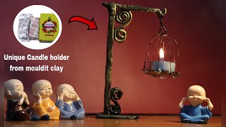 Easy amp Elegant Home Decore ♥️ How to Make a Stunning Candle Holder with Simple Materials😍 [upl. by Wein]