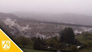 Talbrücke bei Siegen gesprengt [upl. by Aryamoy94]