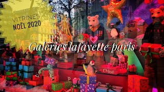 🇫🇷 GALERIES LAFAYETTE DEPARTMENT STORE quot2020 YEAR CHRISTMAS WINDOW DECORATIONquot 25112020 PARIS 4K [upl. by Zadoc891]