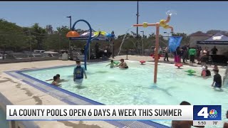 LA County pools will be open 6 days a week for the summer [upl. by Rafi]