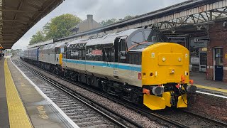 LSL 37401 dragging 57003 “ICRS 41183 Mk3 43058 MP PC with 2 barrier coaches  Basingstoke UK [upl. by Rue139]