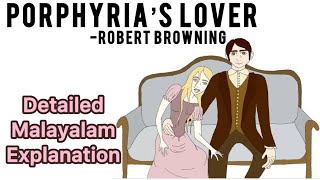 Porphyria’s Lover by Robert browning in Malayalam  Poem meg01 britishpoetry robertbrowning [upl. by Noraf]